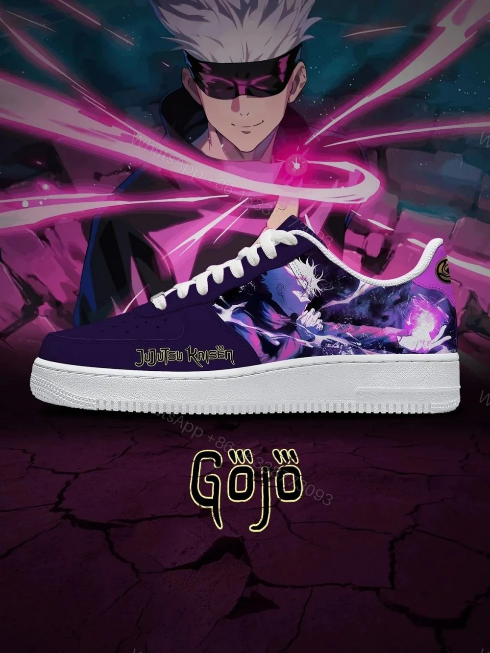 Satoru Gojo No.3 Custom Air Force 1 — view 1