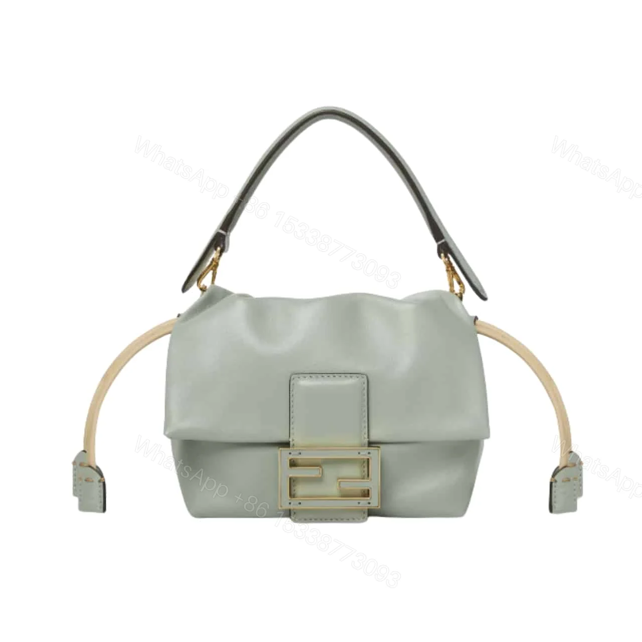 FENDI MAMMA BAGUETTE SMALL MATCHA GREEN 18CM 8BS105ABVEF1SK5 — view 1