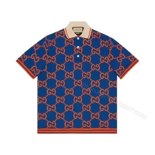 Gucci GG COTTON JACQUARD POLO T-SHIRT — view 1