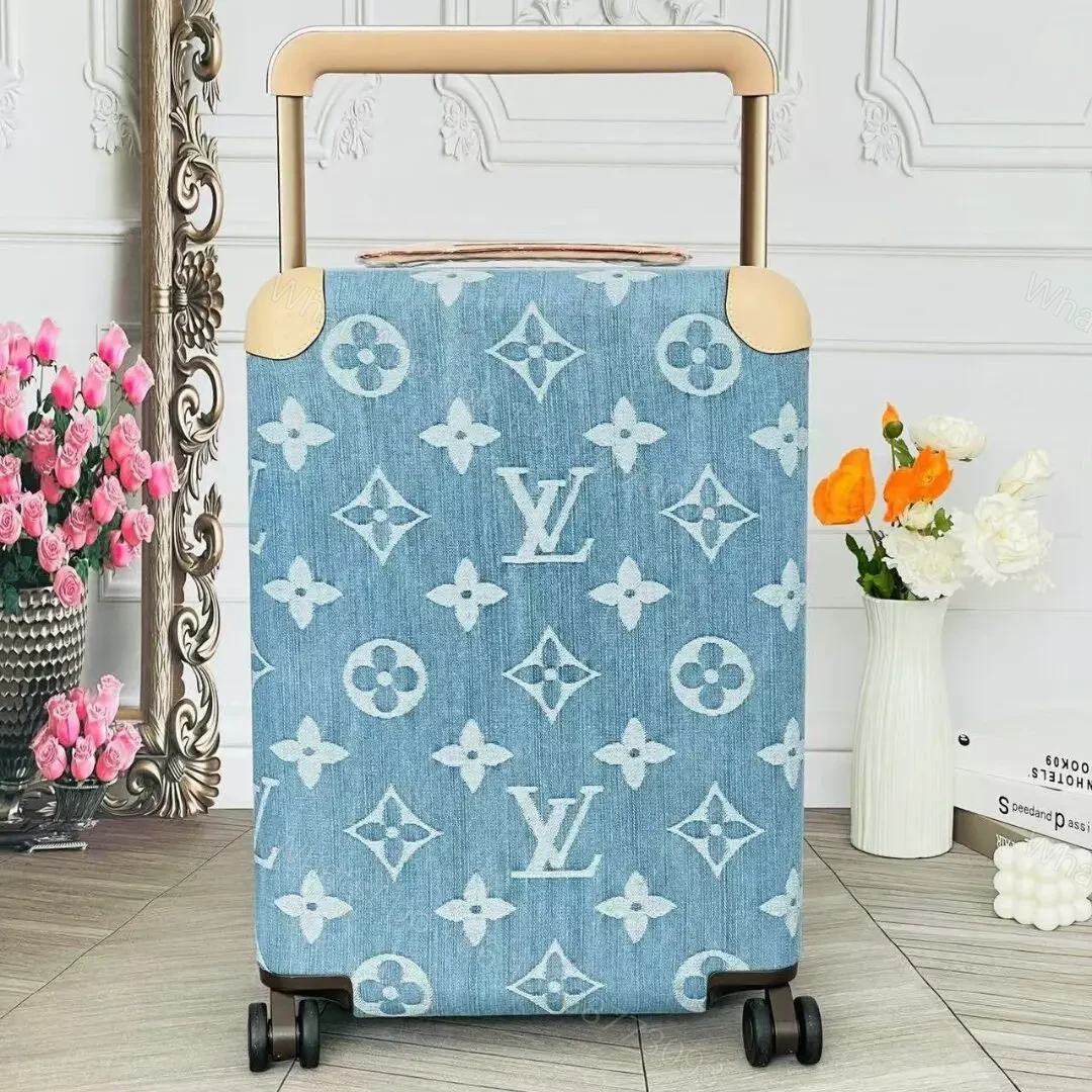 Louis Vuitton Horizon 55 suitcase in Monogram Denim Blue — view 1