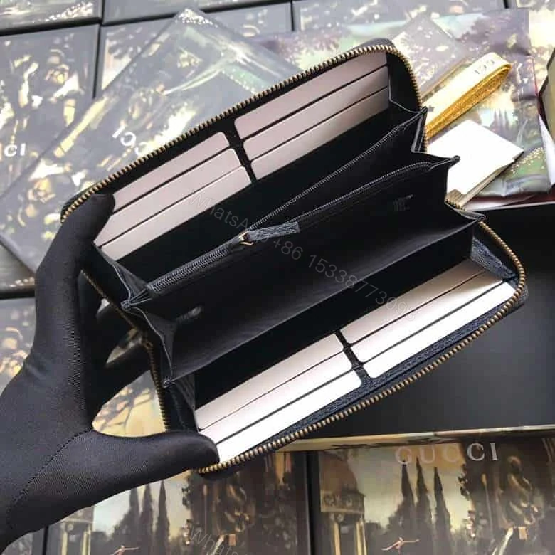 View 5 of GUCCI ANIMALIER LEATHER ZIP AROUND WALLET