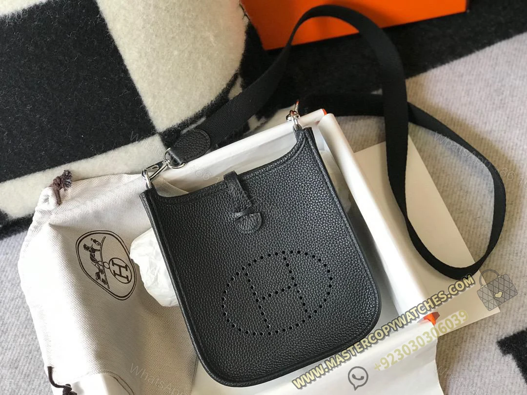 Hermes Evelyne III Mini Bag in Black — view 1