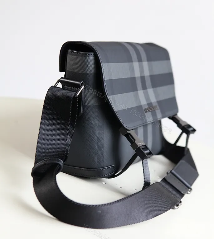 View 7 of Navy Check Burberry Crossbody: Structured, Allâ€‘Day Luxury