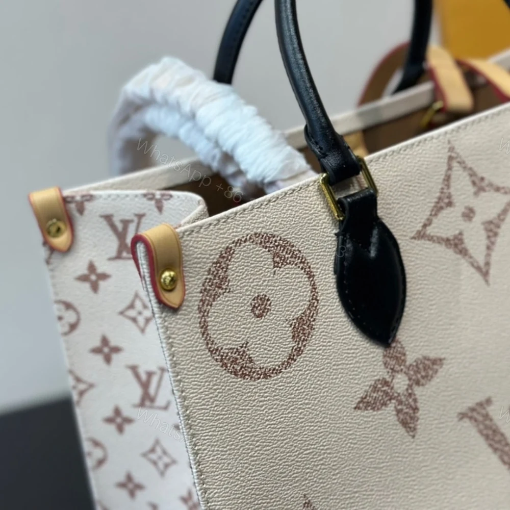 View 5 of Louis Vuitton Onthego MM Monogram Canvas Beige 35Cm M46912
