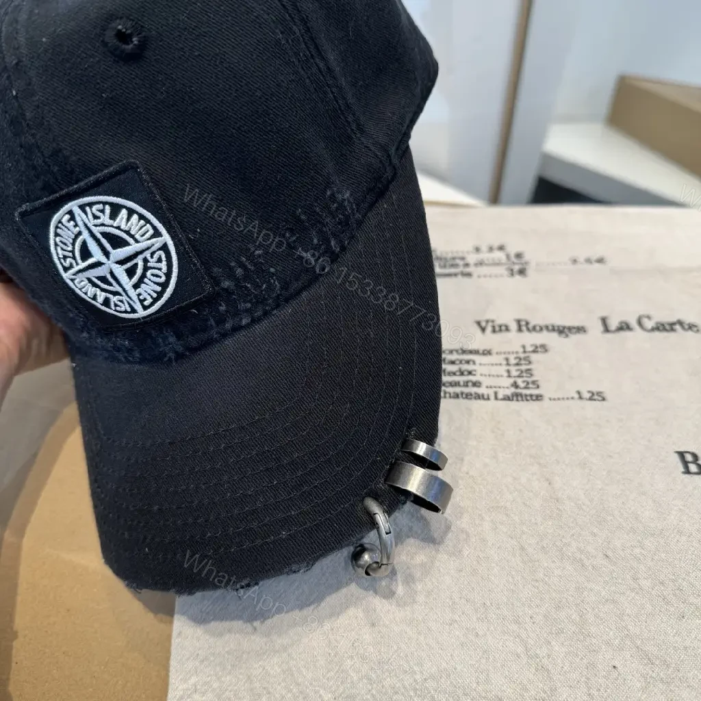 View 7 of Dark Textured Cap with Subtle Designer Badge, Everyday Luxury