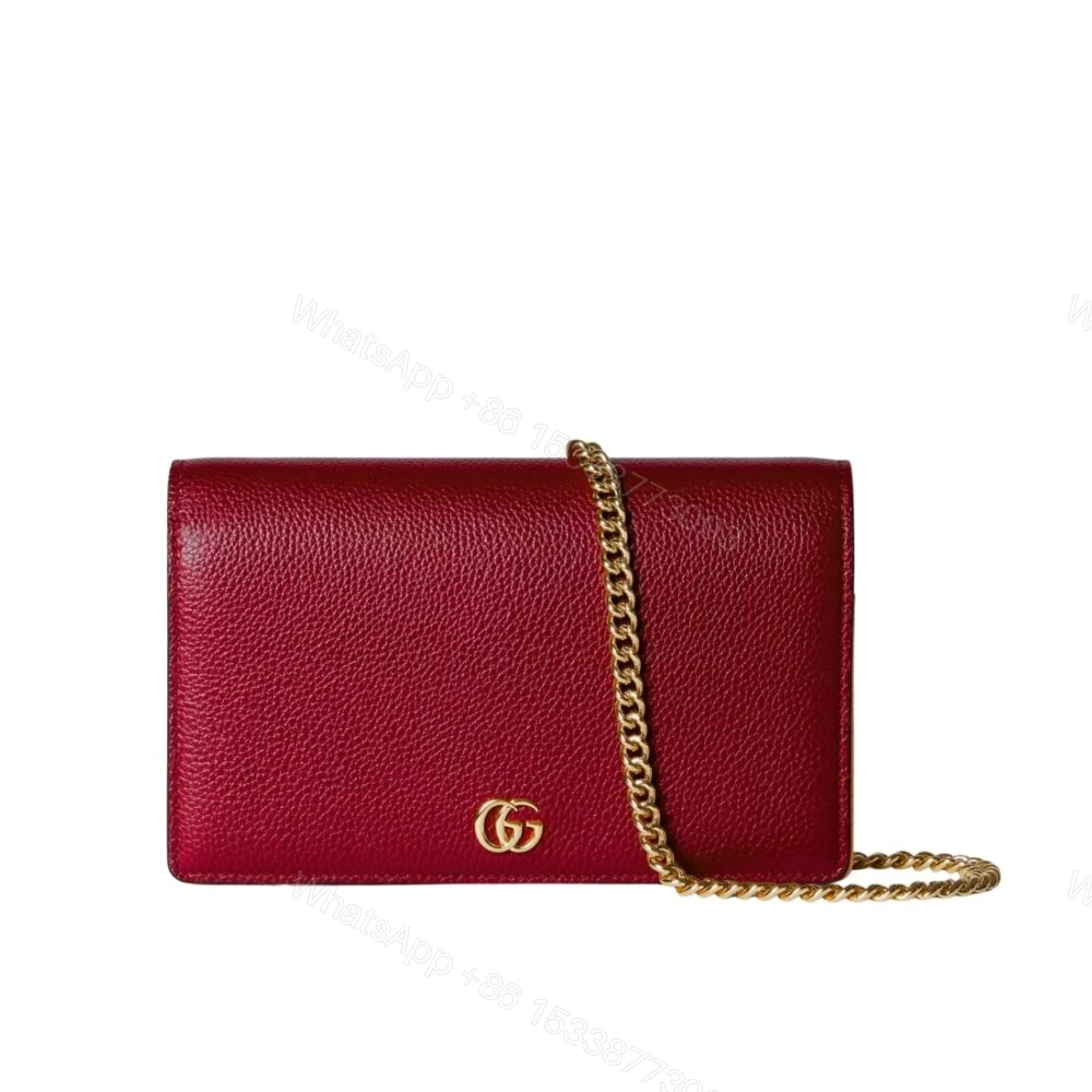 Gucci GG Marmont Wallet On Chain Red 20Cm 497985 AAE5F 6259 — view 1