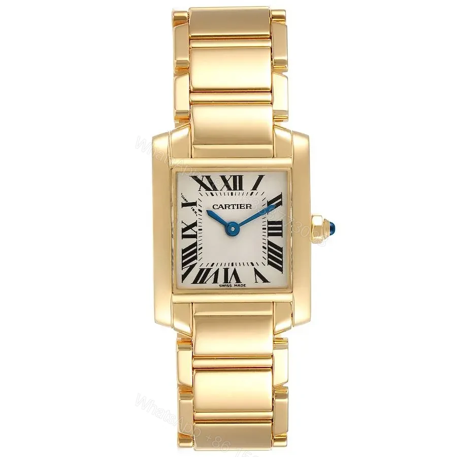 Cartier Tank Francaise Yellow Gold Quartz Ladies Watch — view 1