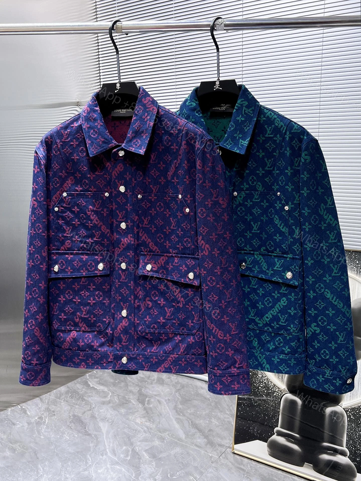 LV一比一Supreme聯名款老花丹寧外套 雙色選擇潮流單品 — view 1