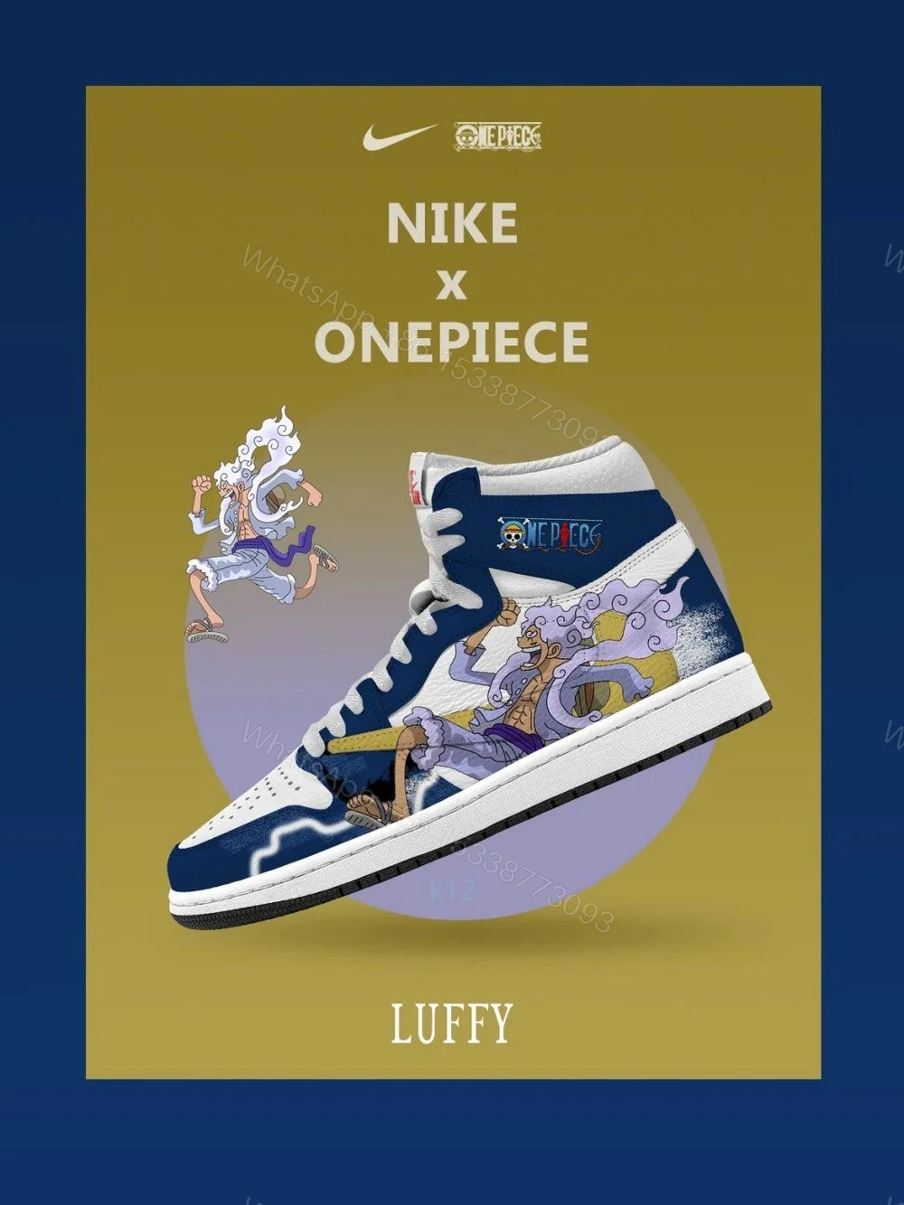Monkey D. Luffy V.9 Custom TS High Jordan 1 — view 1