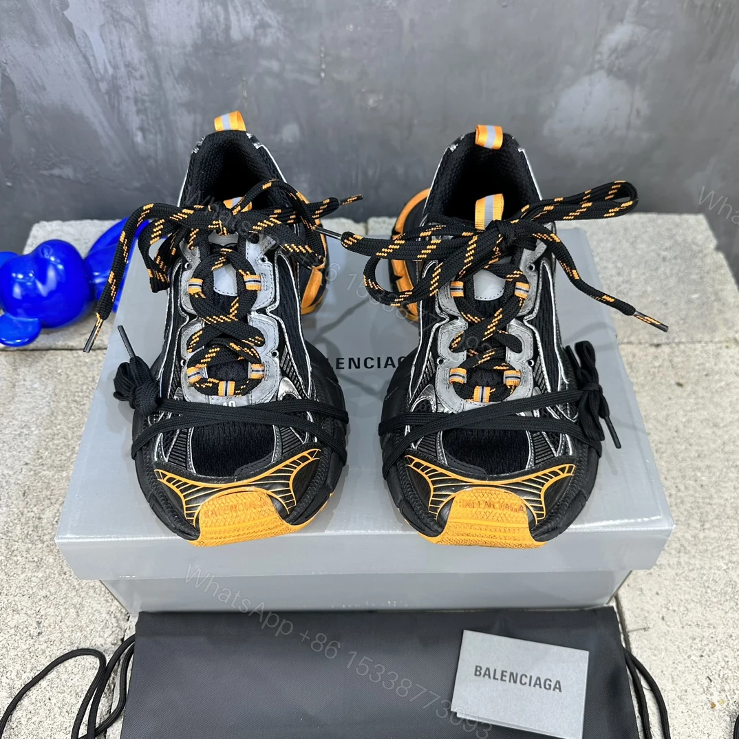 Balenciaga 原單黑橘老爹鞋街頭撞色設計動感十足 — view 1