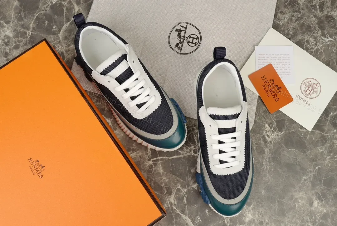 View 9 of Mesh-and-Leather Luxe Runner: All-Day Comfort Sneakers