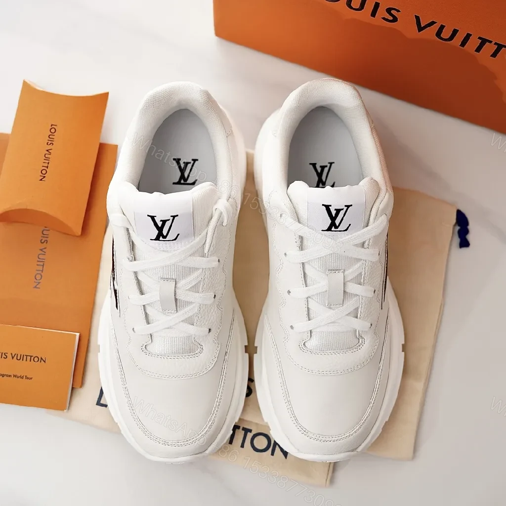 View 7 of White Leather High-Top Sneaker with Designer Embroidery