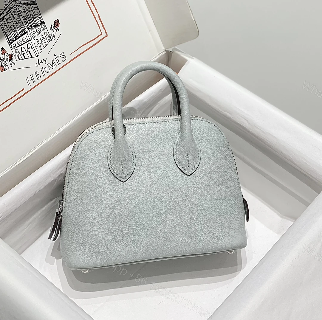 Hermes 原單 女款 Bolide 手提包 冰川藍輕奢款 — view 1