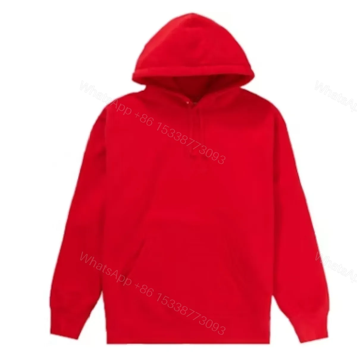 Supreme Satin Appliqué Hoodie Sweatshirt Red — view 2