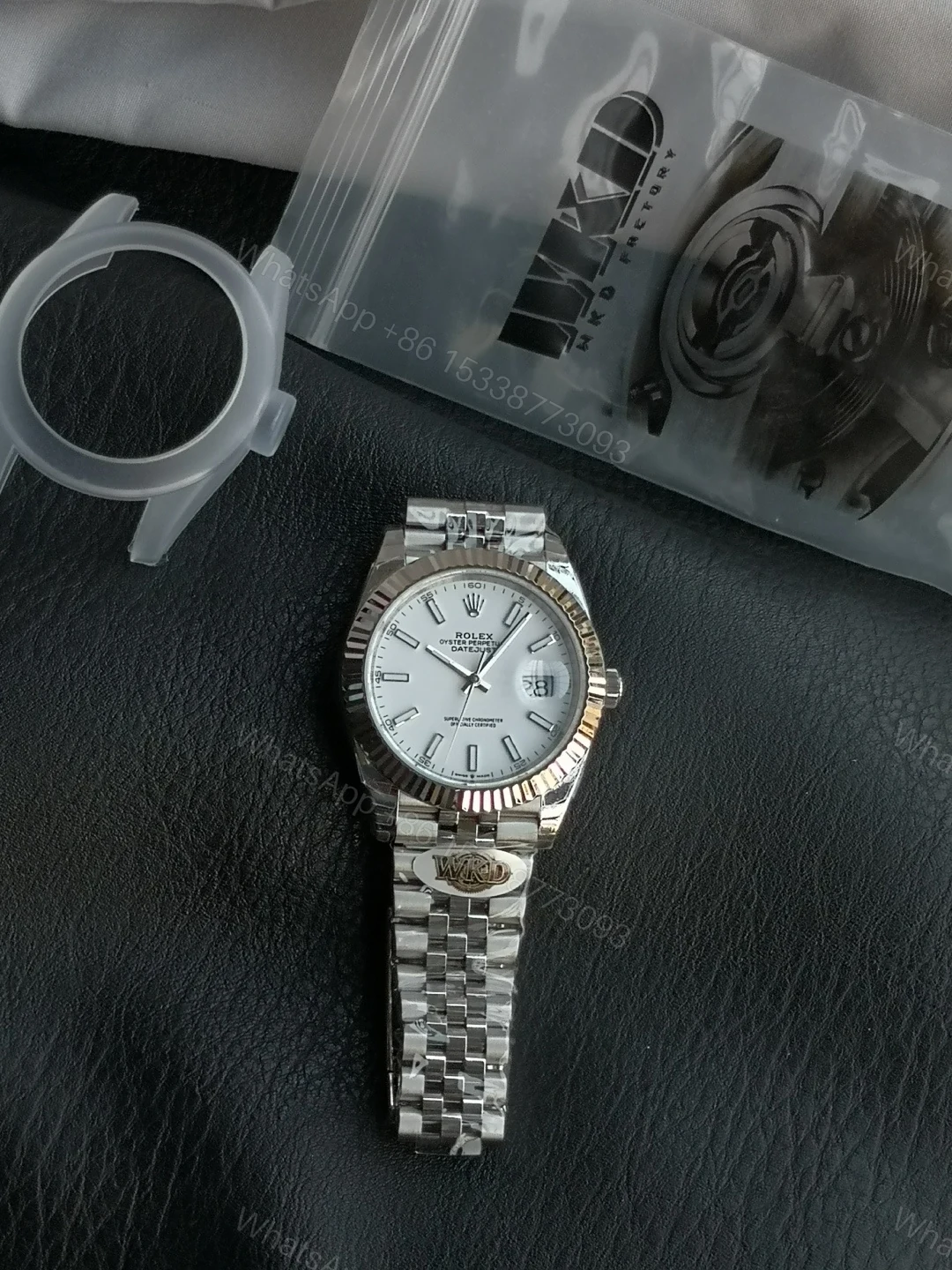Rolex 高仿 男款 Datejust 銀面腕錶 經典簡約款 — view 1
