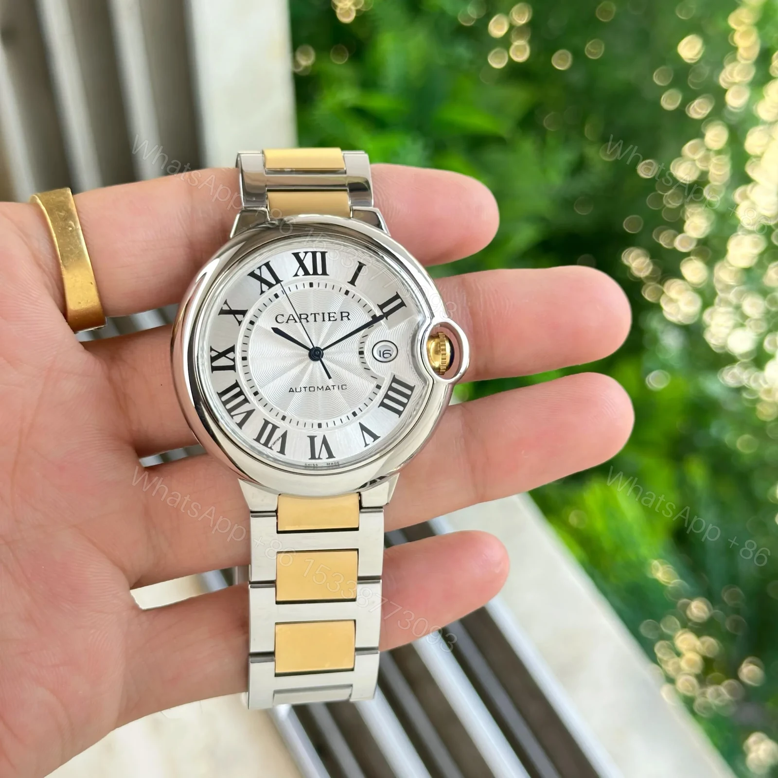 Cartier Ballon Bleu Gold Automatic Watch — view 1