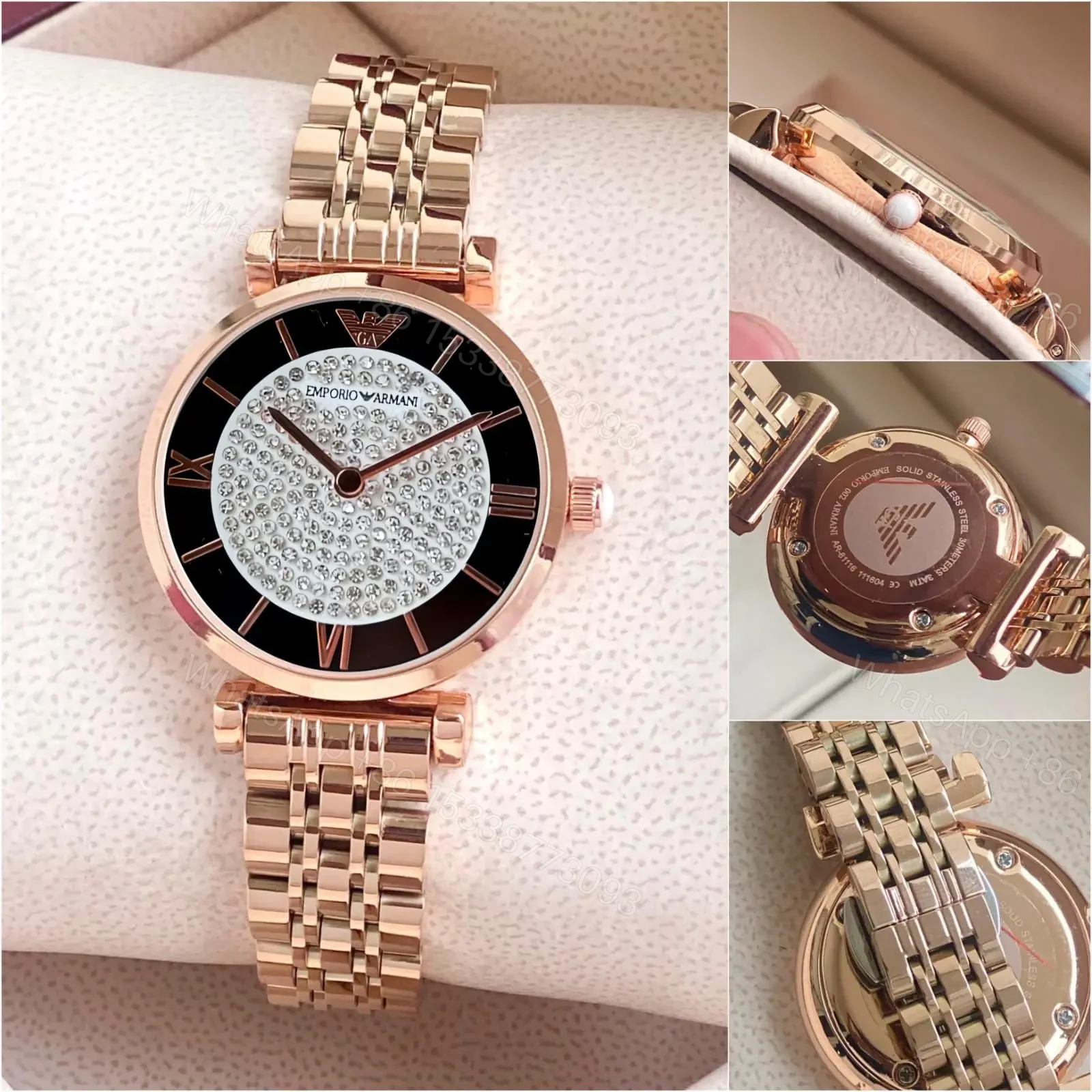 Emporio Armani Black Diamond Dial — view 1