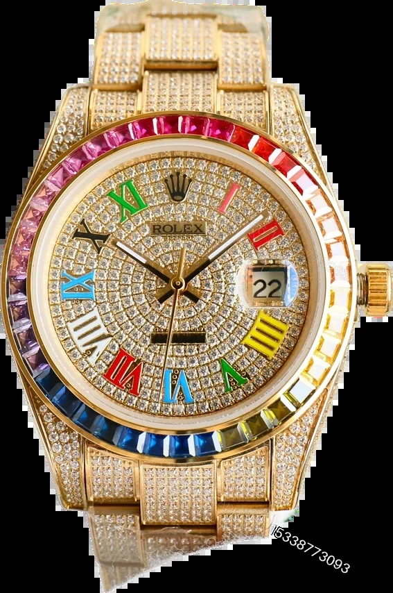 Rolex Day-Date Rainbow Diamond Dial 40mm ROLEX-DAYDATE-RB-DIA-40 — view 1
