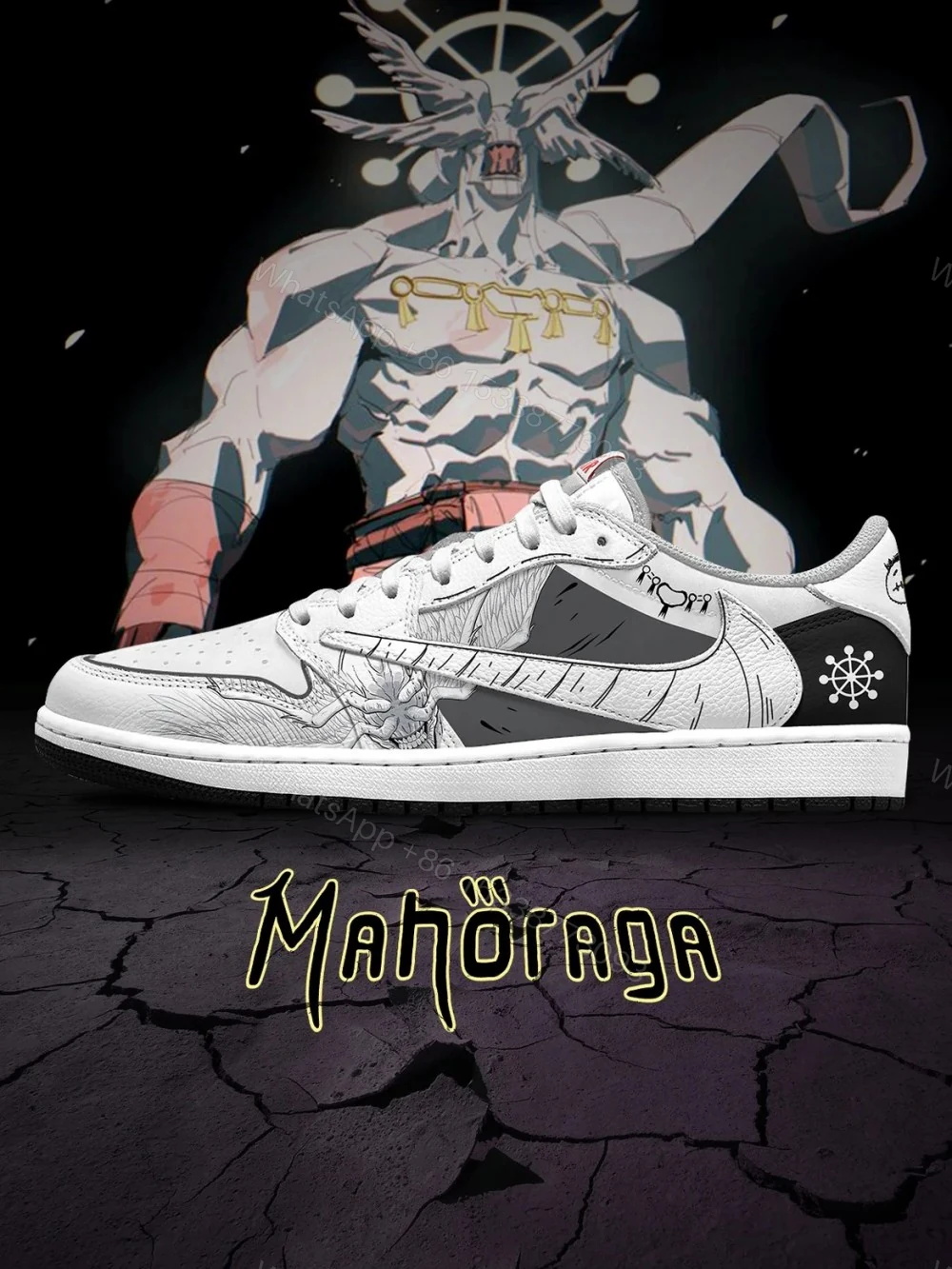 Mahoraga V.1 Custom TS Low Jordan 1 — view 1
