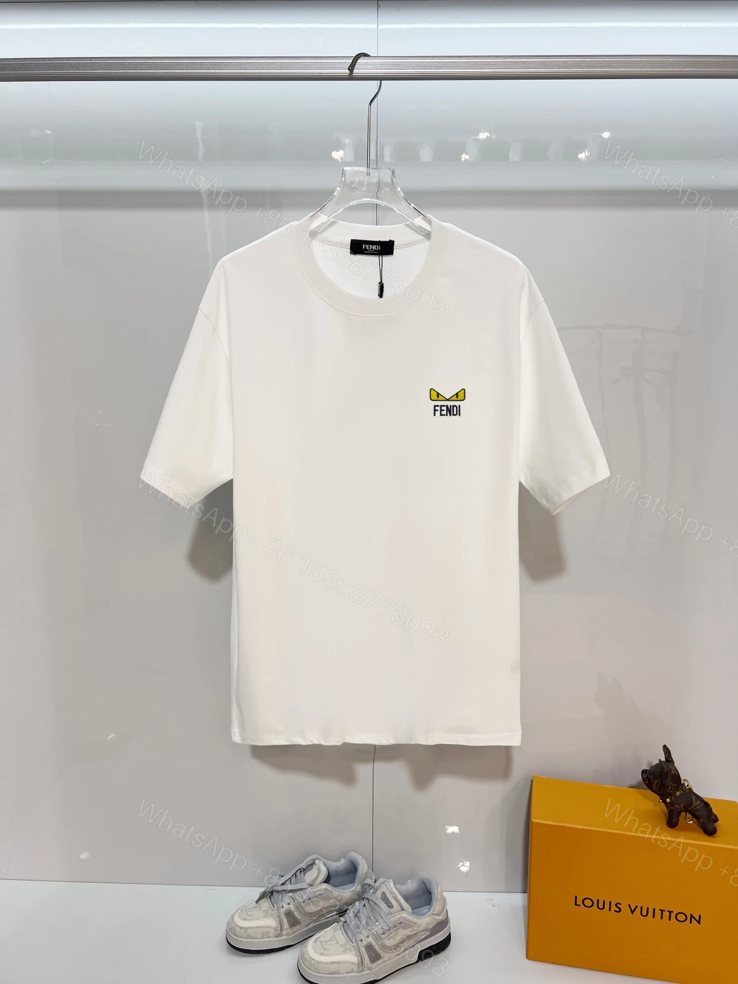 FENDI高仿小怪獸刺繡短袖T恤寬鬆休閒百搭款 — view 1