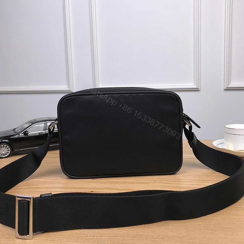 View 5 of Prada Triangle Logo Re Nylon And Saffiano Black 24Cm