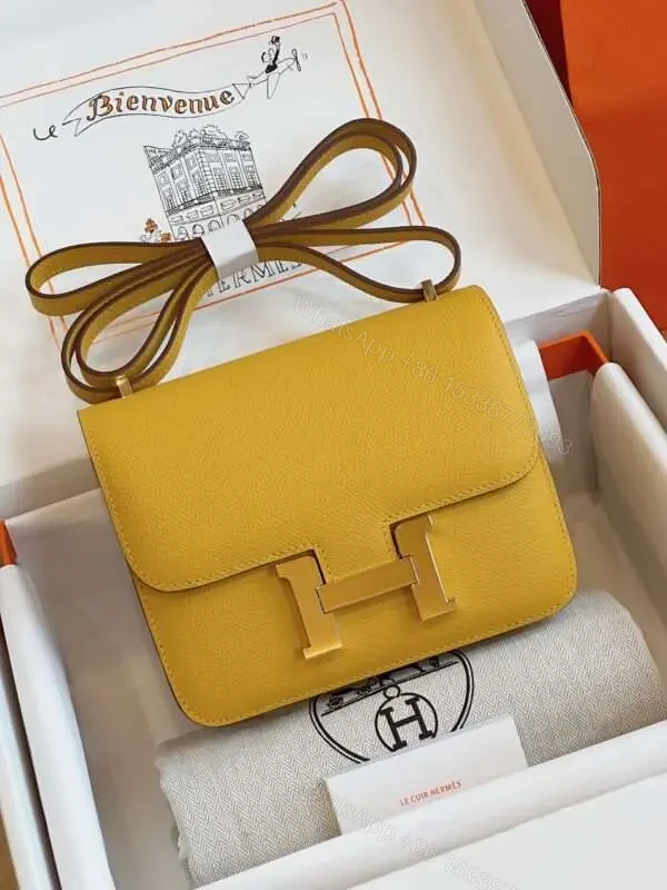 HN Bag Epsom Gold Yellow Handbags 19cm — view 1