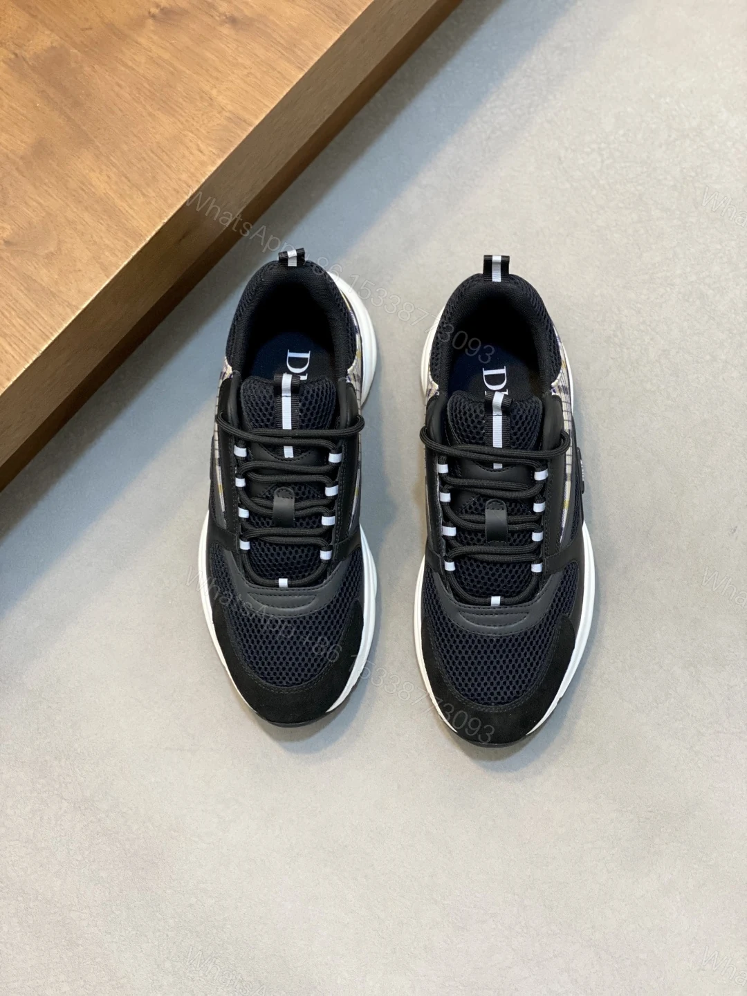 Dior 高仿男士黑灰運動鞋 都會風格輕量舒適百搭鞋款 — view 1