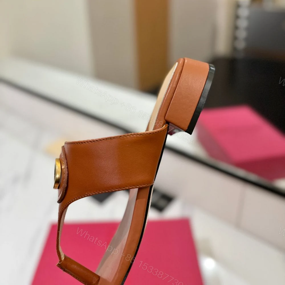 View 8 of Valentino Garavani Vlogo Signature Sandals Brown