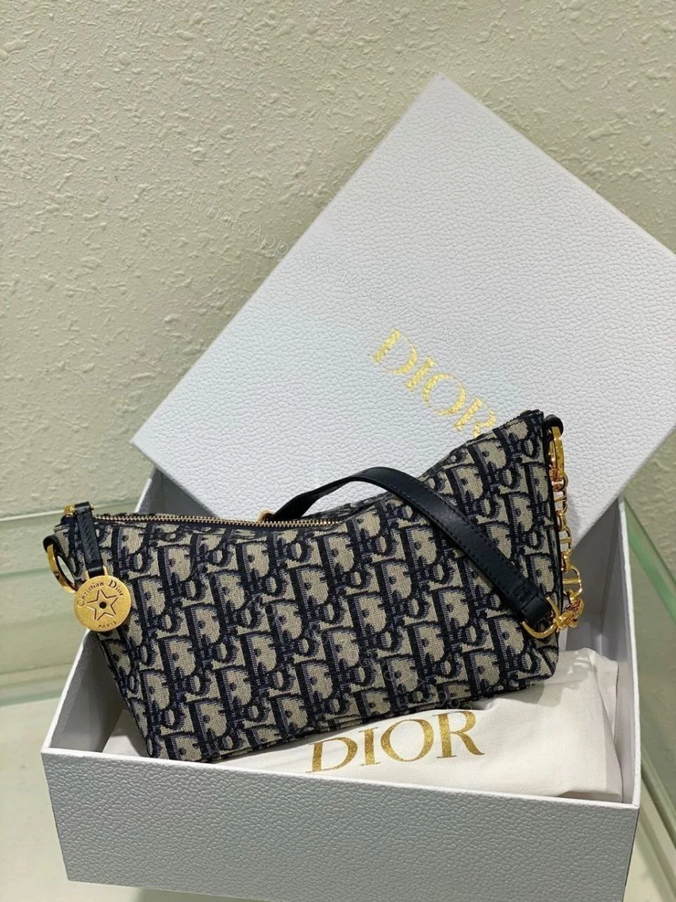 Dior Diorstar Hobo Bag with Chain — view 1