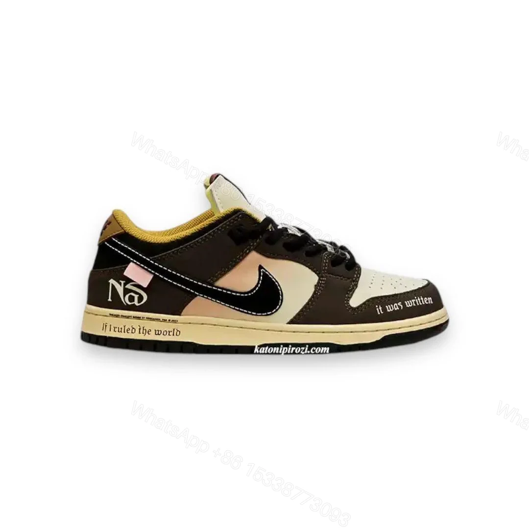 Dunk Low Nas ‘It Was Written’ Custom — view 1