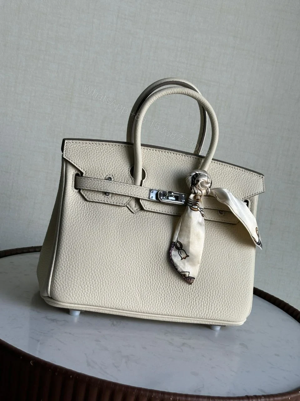 Design Epsom Horseshoe Birkin Sellier 25 Nata Jaune Ambre – Dubai Fashion LUX — view 1