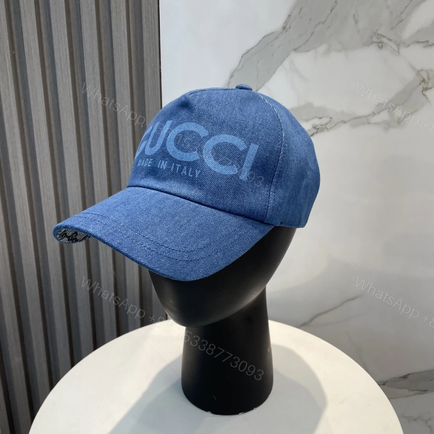 Gucci一比一牛仔LOGO棒球帽 男女款丹寧風設計 夏季經典帽款 — view 1