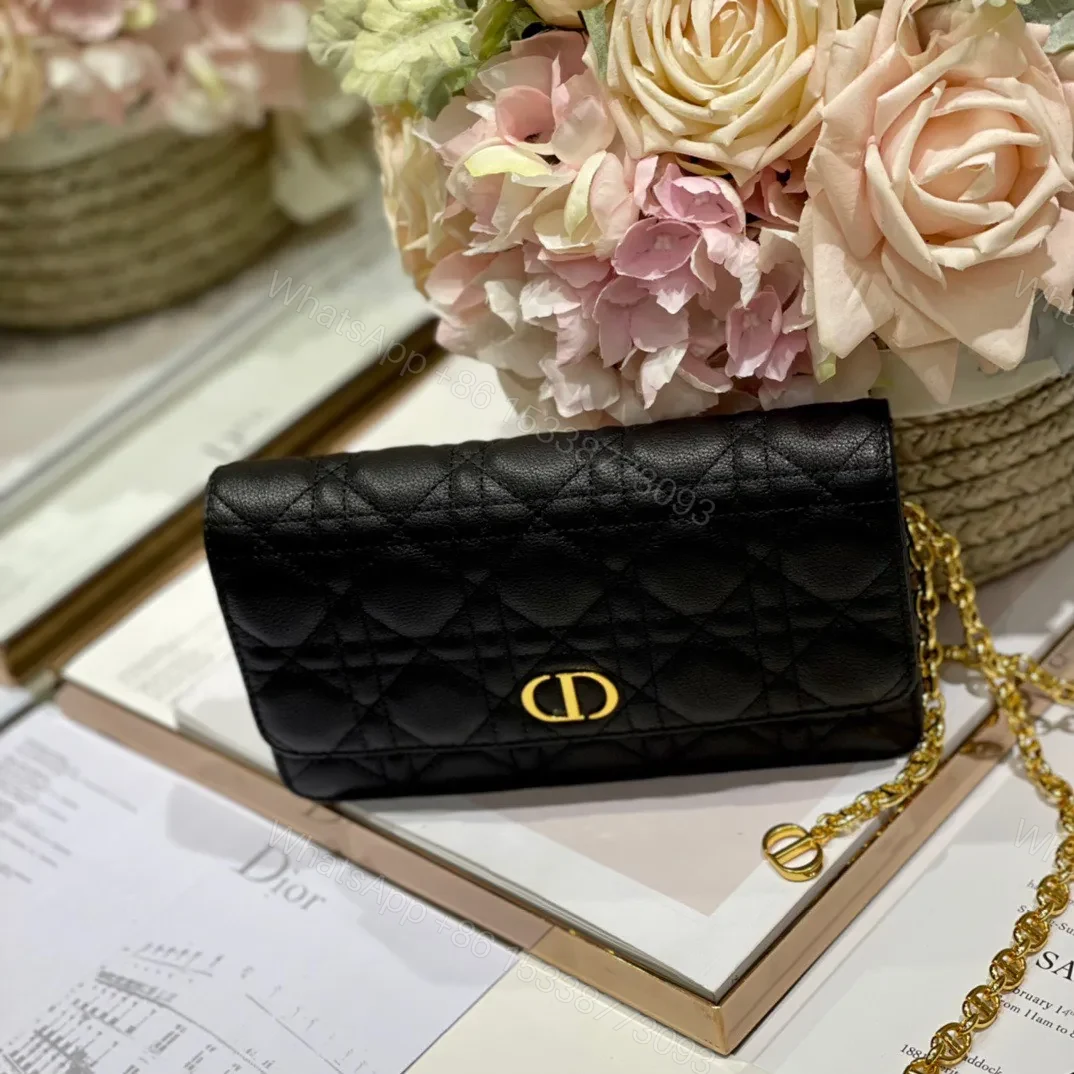 View 8 of Dior Woc Women’s Black Handbag with Gold Lock 20×11.5×3.5cm
