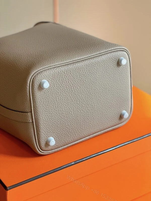 View 7 of Hermes Picotin 18 Gray togo leather Sliver Hardware