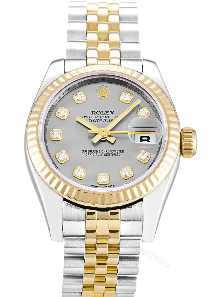 Replica Rolex Lady-Datejust Silver Dial 179173 26 mm — view 1