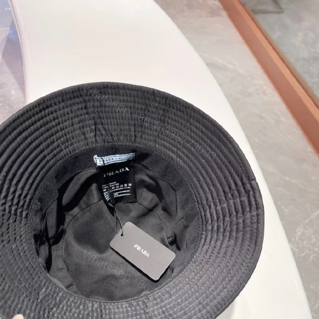 View 8 of Compact Luxury Bucket Hat with Designer Emblem