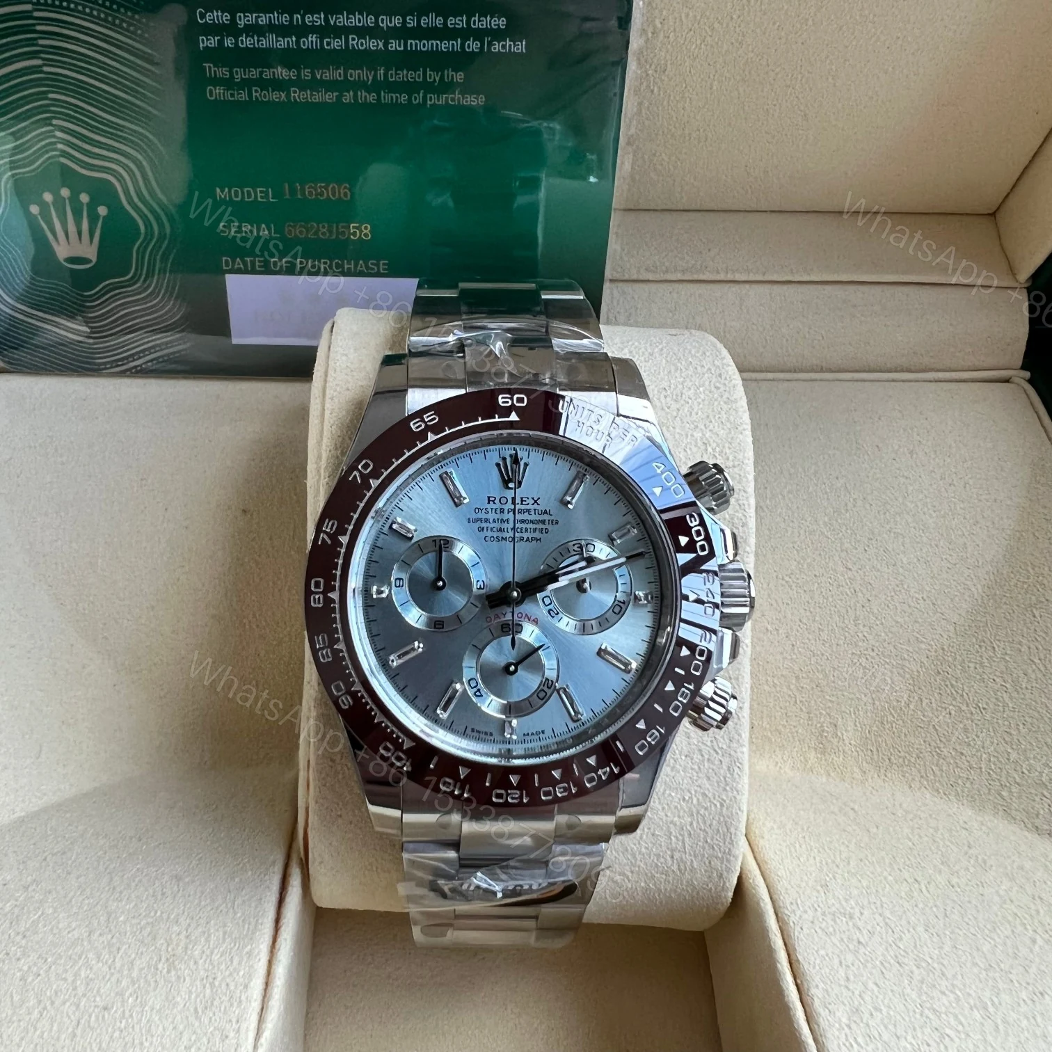 Rolex 高仿 男款 Daytona 冰藍面棕圈計時腕錶 高端質感款 — view 1