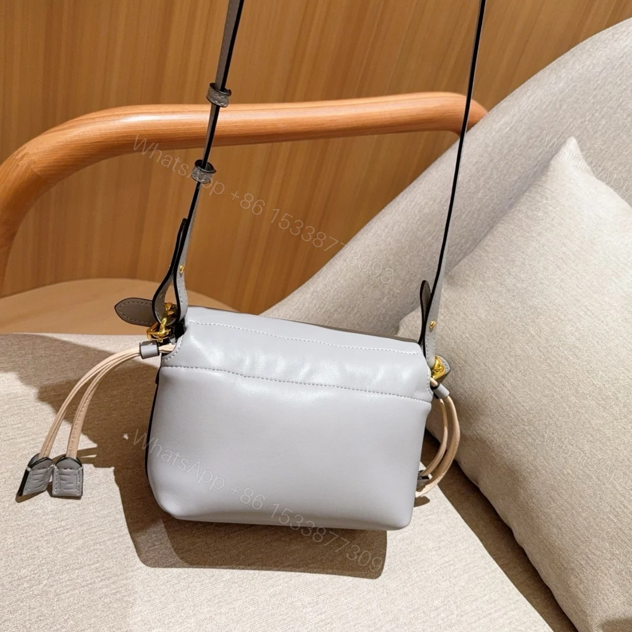 View 5 of FENDI MAMMA BAGUETTE SMALL MATCHA GREEN 18CM 8BS105ABVEF1SK5