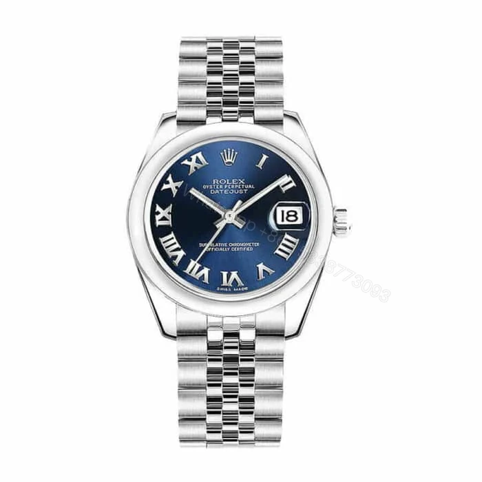 Rolex Datejust 31 178240-0037 Super Clone : Steel Smooth Bezel Blue Dial 31mm — view 1