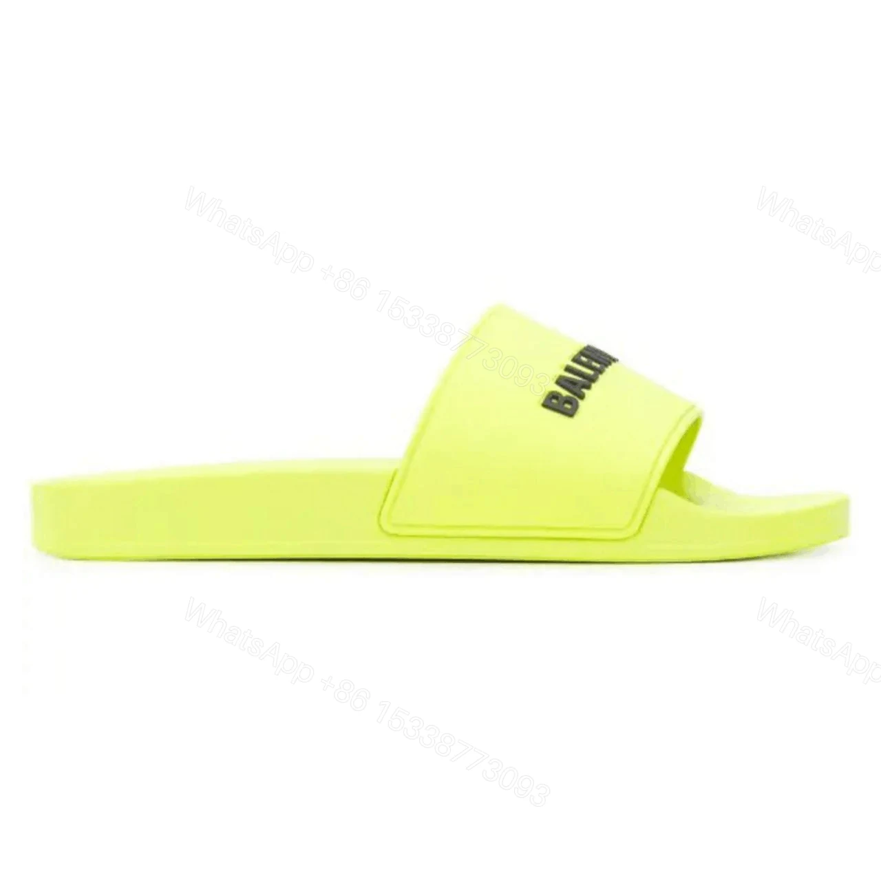 BALENCIAGA RUBBER LOGO POOL SLIDE SANDALS – BBS2 — view 1