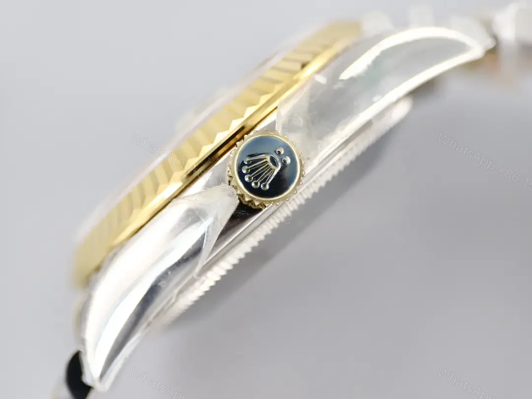 View 5 of Rolex Datejust 36 Two Tone Diamond Replica Premium Grey Dial Jubilee Bracelet 116233-0205