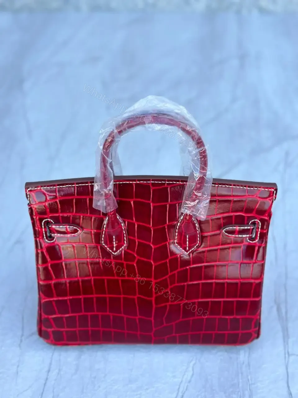 Design Braise Shiny Alligator Mississippiensis Birkin 35cm Gold Hardware – Dubai Fashion LUX — view 1