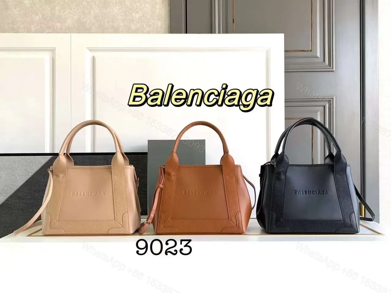 Balenciaga Xs Navy Cabas Bag — view 1