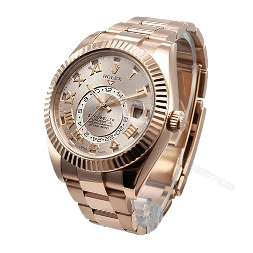 Rolex Sky-Dweller 326935 Super Clone : Everose Pink Gold White Dial 42mm — view 1