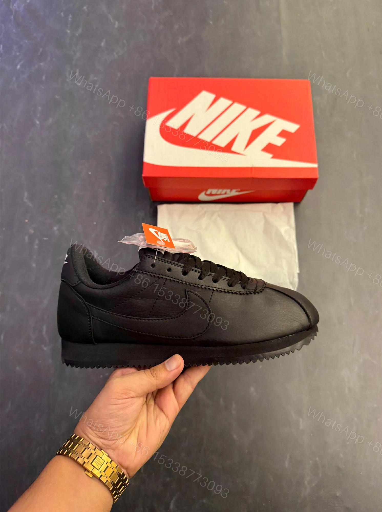 View 5 of FIRST COPY NIKE CORTEZ NEW BLACK FOR MEN