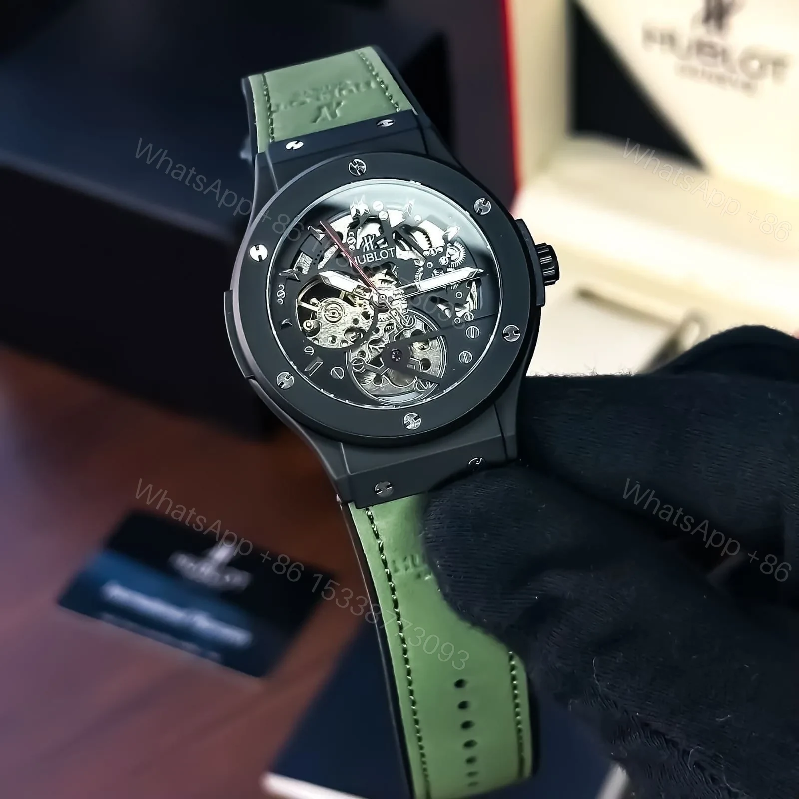HUBLOT AUTOMATIC FUSION BLACK GREEN — view 1