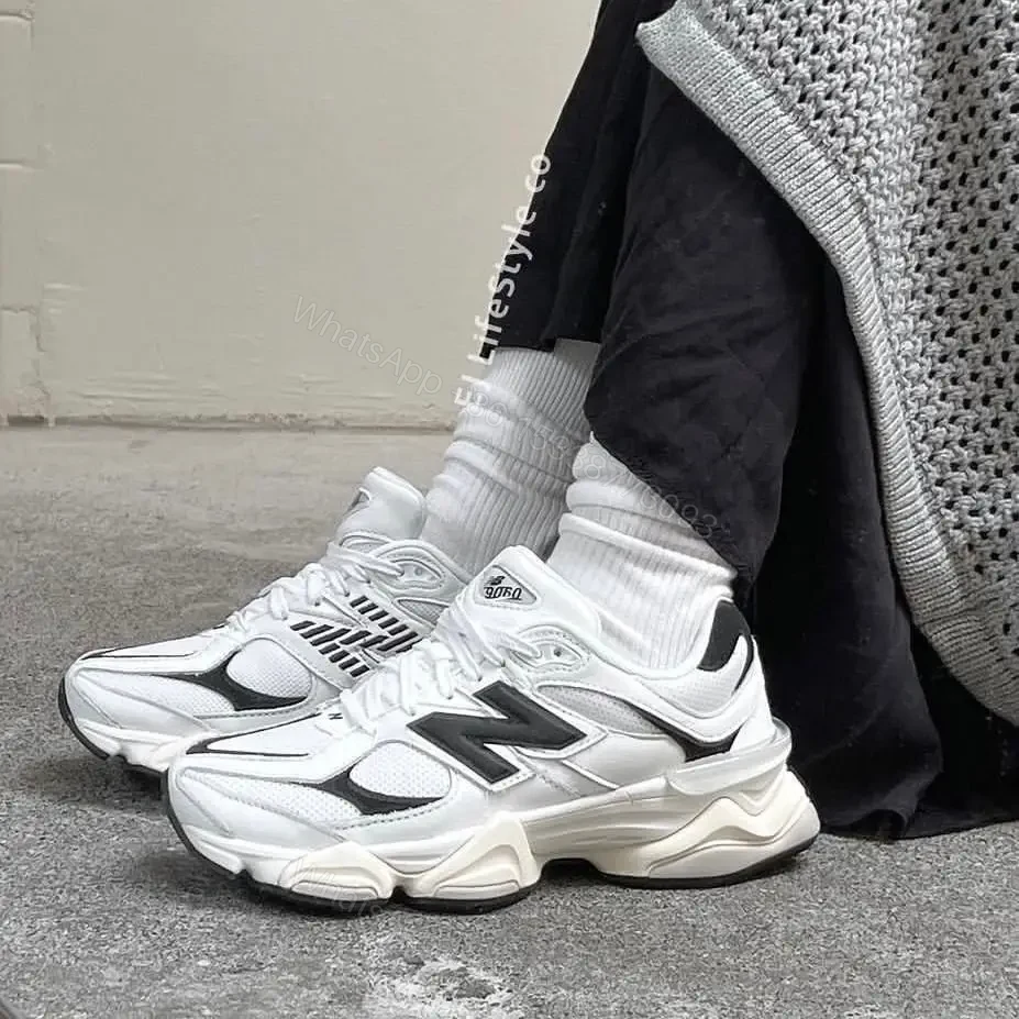 NEW BALANCE 9060 WHITE BLACK — view 1