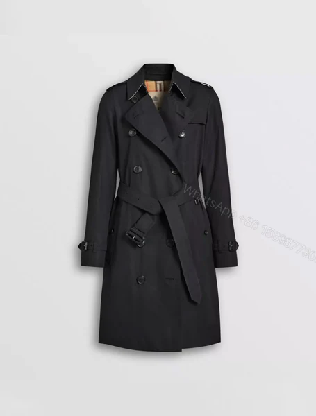 Burberry高仿大衣 巴宝莉a货大衣 Heritage系列肯辛顿中长款Trench风衣 — view 1