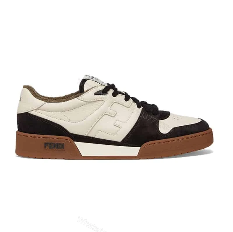 Fendi Match Low-Top Sneakers In Black Suede – FD30 — view 1