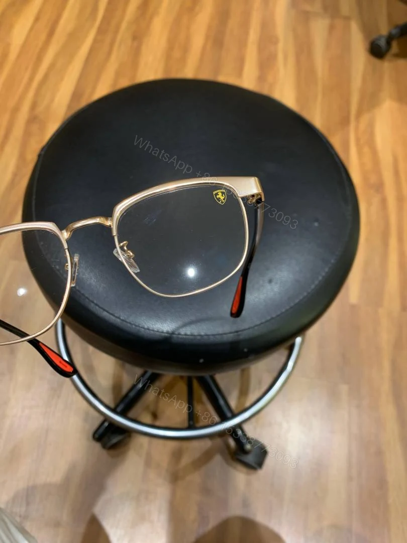 View 5 of First Copy Rayban 03 Gold Plano Sunglasses